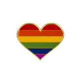 Rainbow Pride Heart Enamel Pin Pin PRIDE MODE